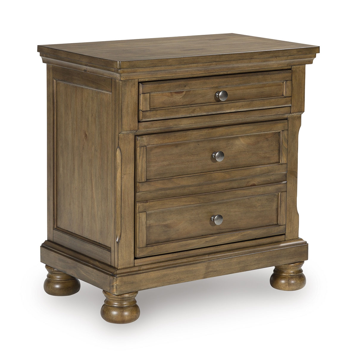 Picture of KENLEY HONEY TWO DRAWER NIGHTSTAND