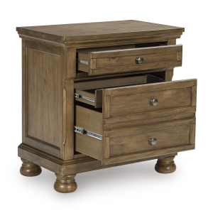 Picture of KENLEY HONEY TWO DRAWER NIGHTSTAND