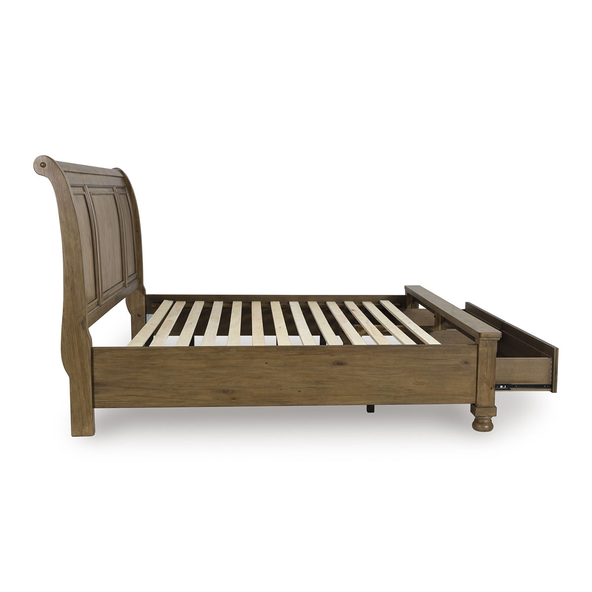 Picture of KENLEY HONEY QUEEN SLEIGH BED W/ STORAGE