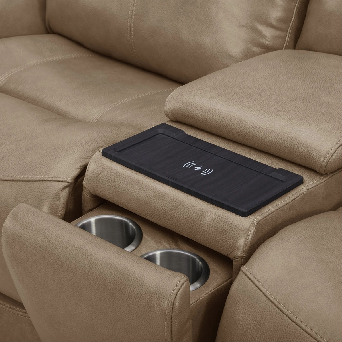 Picture of GRANT LOVESEAT W/ CONSOLE POWER HEADREST & ZERO GRAVITY IN SAND