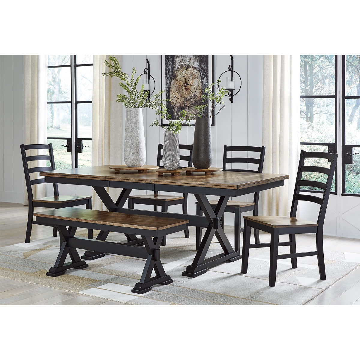 Picture of WILDENAUER 6PC DINING W/BENCH
