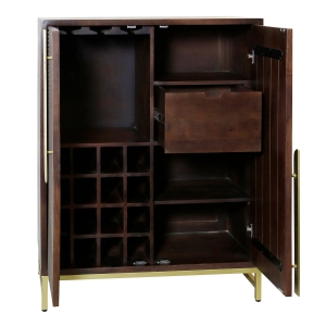 Picture of SOLID MANGO WOOD MINI BAR CABINET