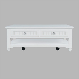 Picture of WESTPORT WHITE CASTERED COFFEE TABLE
