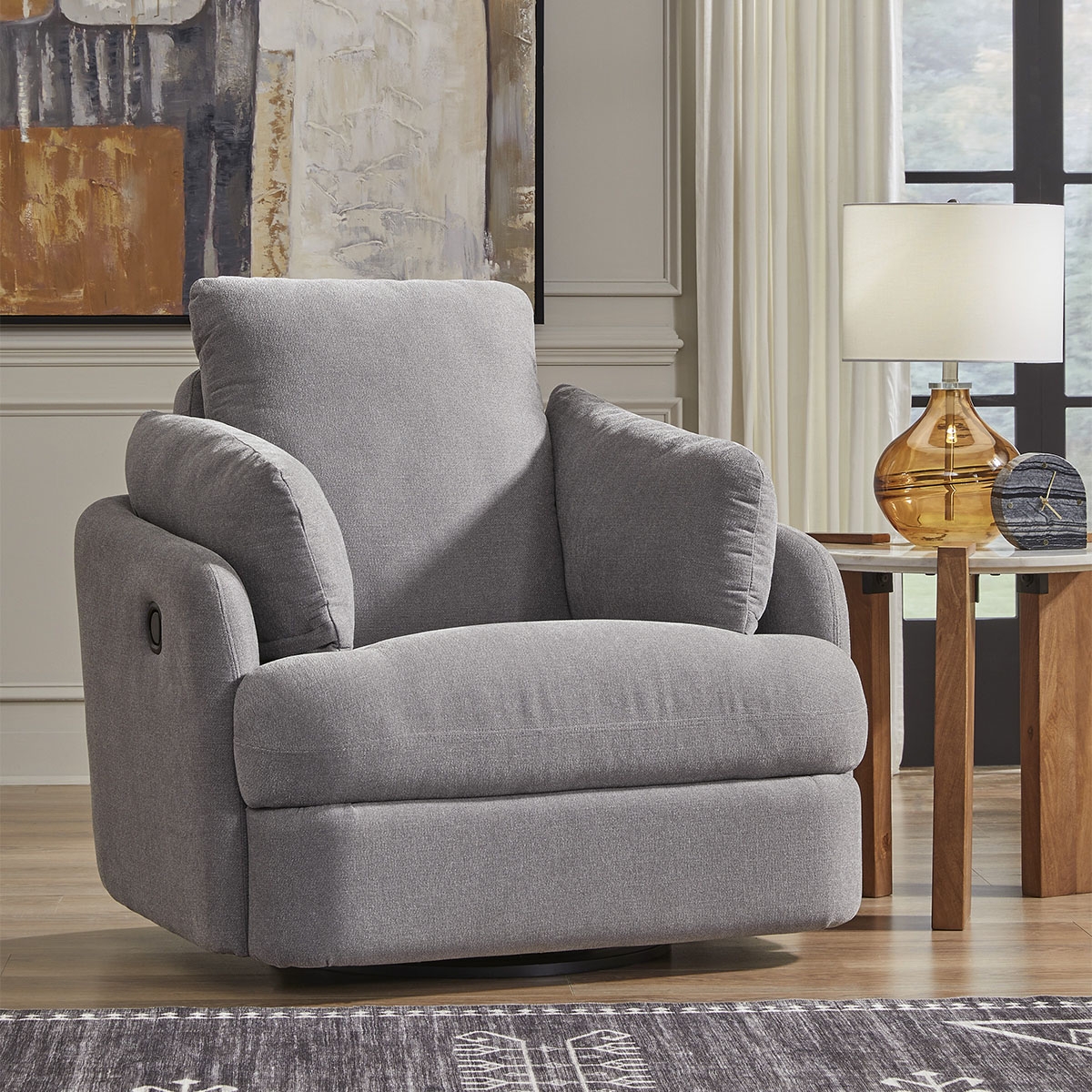Picture of MODMAX SWIVEL GLIDER RECLINER IN GRANITE