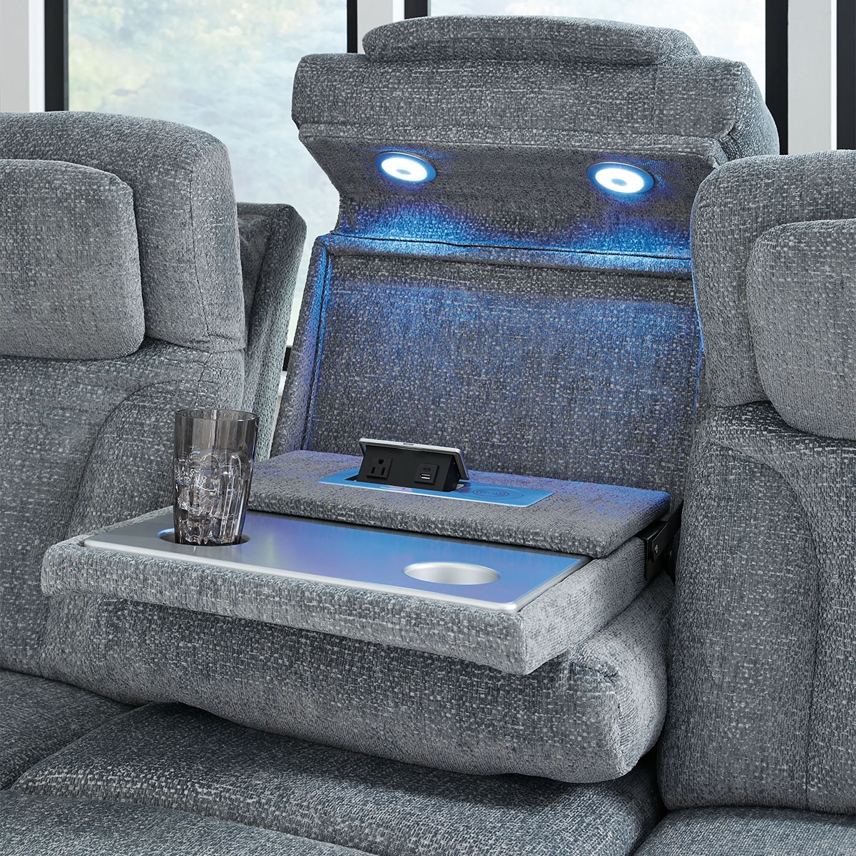 Picture of STUDIO CAVE NUVELLA SOFA W/ POWER HEADREST