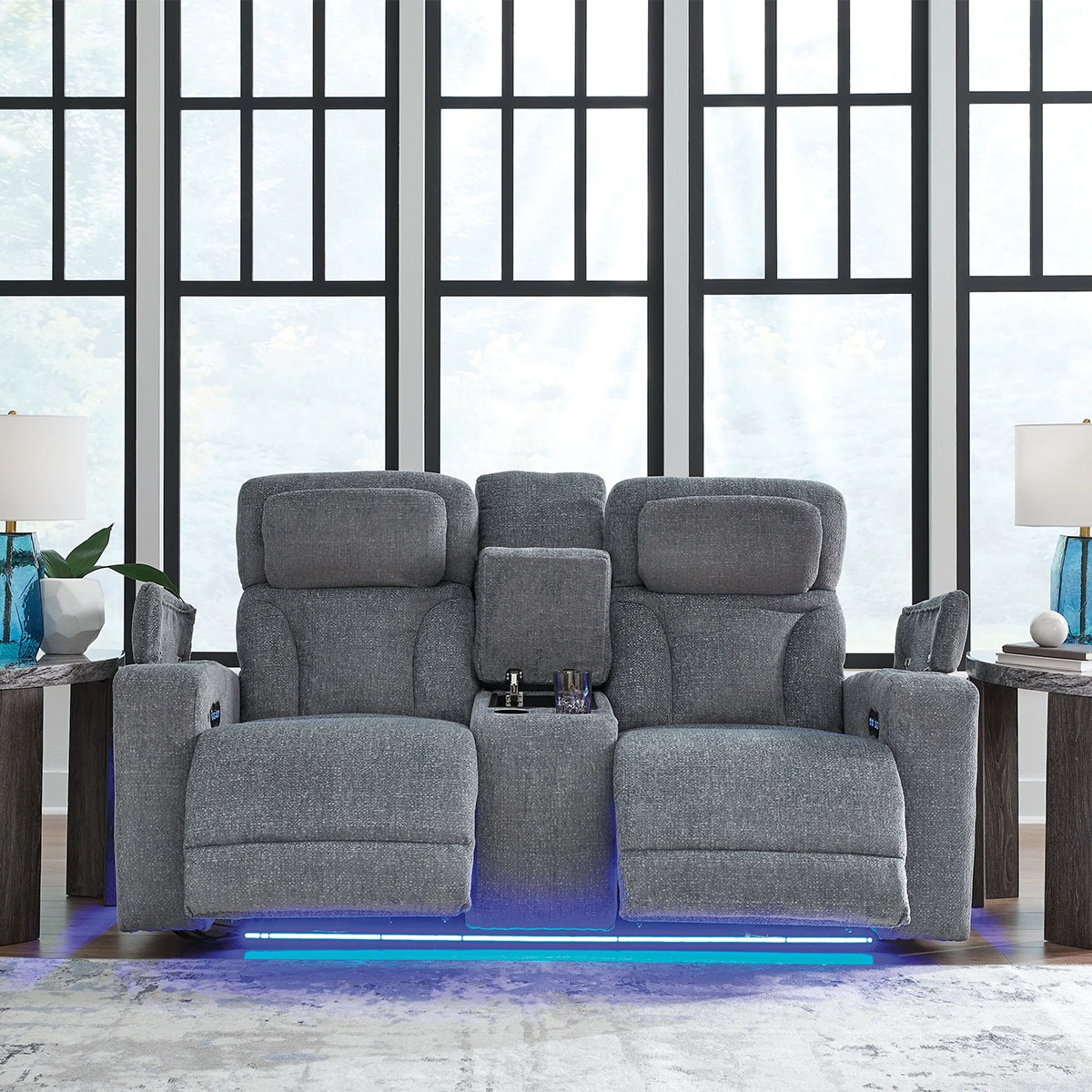 Picture of STUDIO CAVE NUVELLA LOVESEAT W/ CONSOLE
