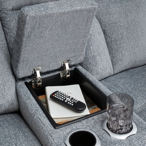 Picture of STUDIO CAVE NUVELLA LOVESEAT W/ CONSOLE