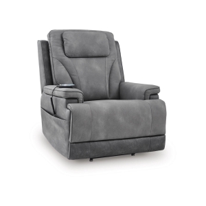 Picture of 4Z PEACEFUL PAUSE LIFT RECLINER W/POWER HEADREST/LUMABR  IN SLATE