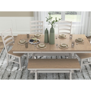 Picture of PURLANEY 6PC DINING SET W/ BENCH