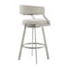 Picture of SATURN CREAM LEATHER & STEEL SWIVEL COUNTER STOOL