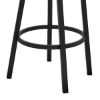 Picture of BRYANT FAUX GREY LEATHER & BLACK STEEL BAR STOOL