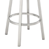 Picture of BRYANT BLUE LEATHER & STEEL BAR STOOL