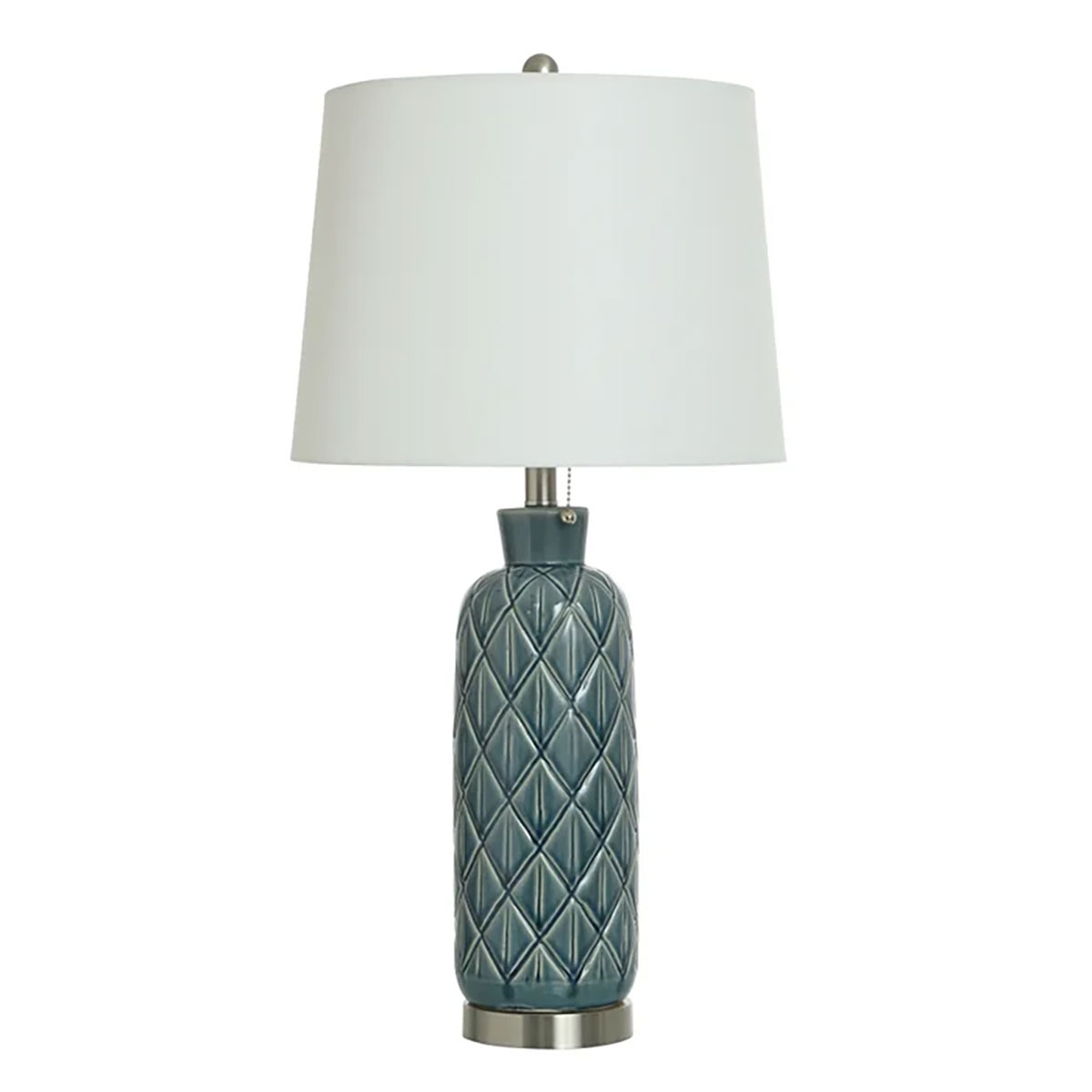 Picture of BLUE & GRAY CERAMIC TABLE LAMP