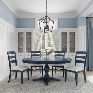 Picture of WESTPORT NAVY LADDERBACK CHAIR