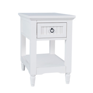 Picture of WESTPORT WHITE CHAIRSIDE TABLE