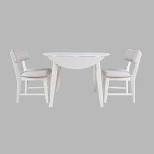 Picture of PERCY WHITE DROPLEAF W/2 CHAIR