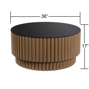 Picture of FLUTED BARREL RND COFFEE TABLE