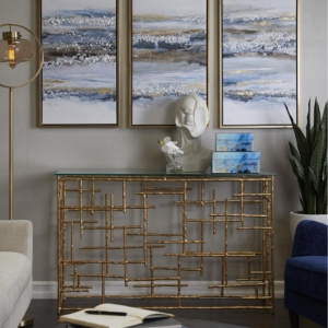 Picture of METAL GLASS CONSOLE