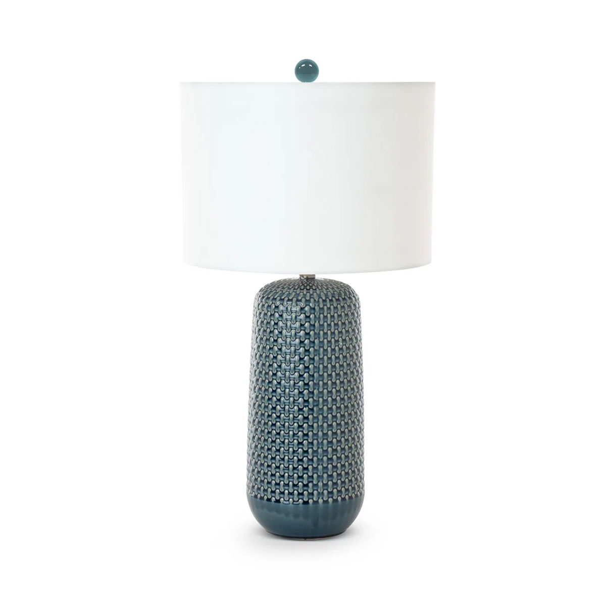 Picture of BLUE TEXTURED/CERAMIC T-LAMP
