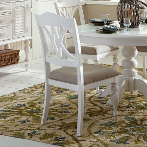 Picture of SUMMER HOUSE WHT SLAT BK CHAIR