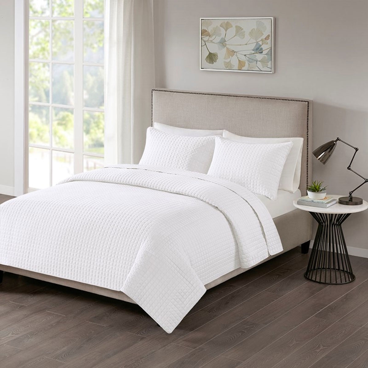 Picture of OTTO 3 PC QUILT SET-WHITE/QN