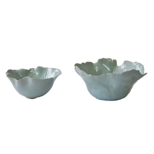 Picture of S/2 ANTIGUA  BLUE RUFFLE BOWLS