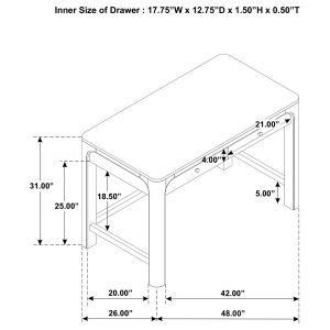 Picture of SOLANO WRITING DESK
