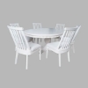 Picture of WESTPORT WHITE 48" ROUND DINING TABLE