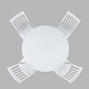 Picture of WESTPORT WHITE 48" ROUND DINING TABLE