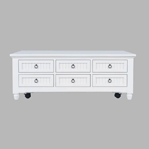 Picture of WESTPORT WHITE CASTERED LIFT COFFEE TABLE