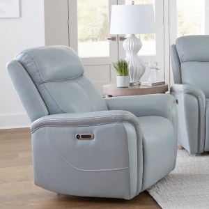 Picture of CASCADE LTHR MIST GRY PHR RECLINER