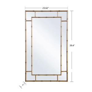 Picture of ANTQ GOLD BAMBOO MTL MIRROR