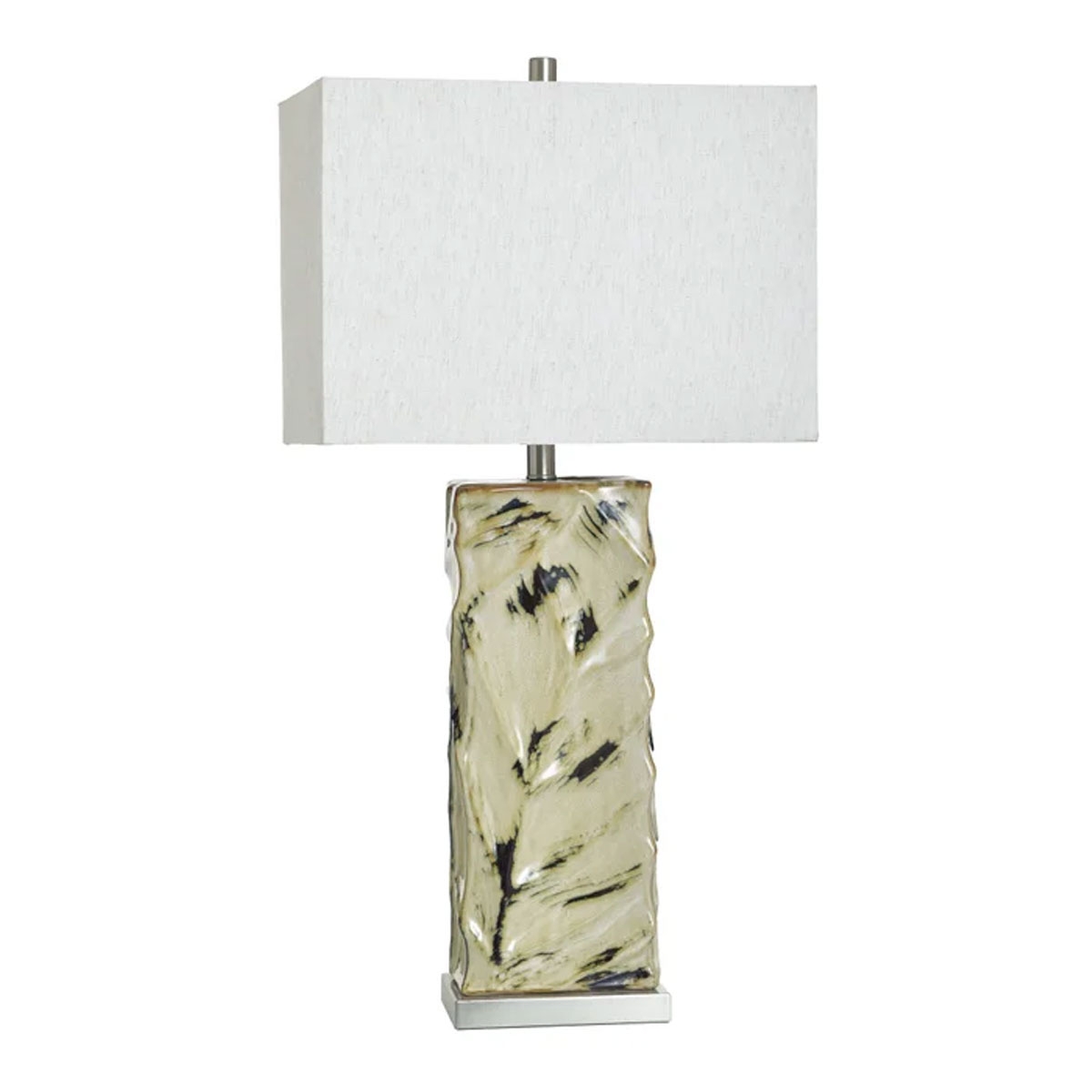 Picture of BALI CREAM LEAF CUTOUT LAMP
