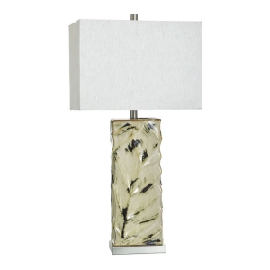 Picture of BALI CREAM LEAF CUTOUT LAMP