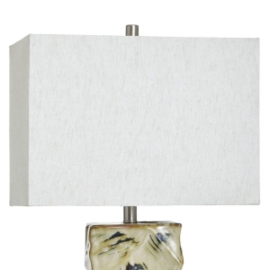 Picture of BALI CREAM LEAF CUTOUT LAMP