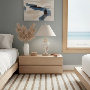 Picture of SEASHELL BASE COASTAL LAMP