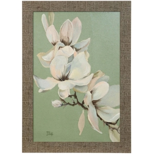 Picture of MAGNOLIAS/SAGE TEXTURED ART