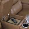 Picture of KNIGHTINGTON LOVESEAT W/ AUDIO & CONSOLE IN CARAMEL