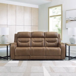 Picture of KNIGHTINGTON SOFA W/ AUDIO IN CARAMEL
