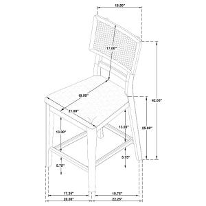 Picture of KAILANI 5PC CNTR HGT DINE SET