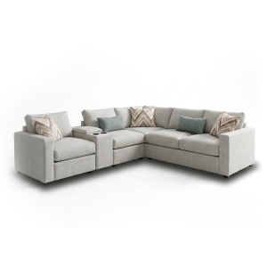 Picture of QUEEN ANN 5PC SECTIONAL W/CONS