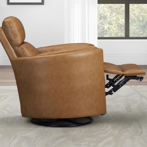 Picture of RADIUS LTHR SWGL RECL CARAMEL