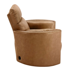 Picture of RADIUS LTHR SWGL RECL CARAMEL