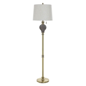 Picture of SOOT GOLD POLY FLOOR LAMP