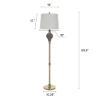 Picture of SOOT GOLD POLY FLOOR LAMP
