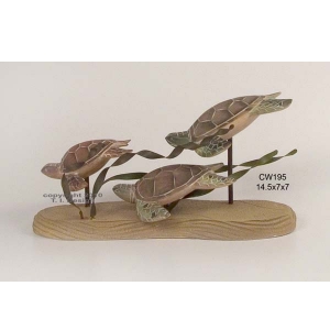 Picture of TURTLE TRIO CARVED SATUARY
