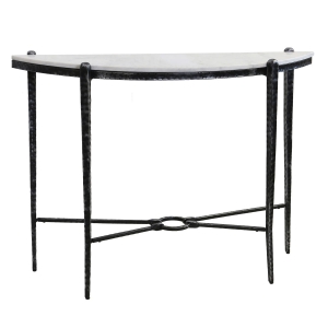 Picture of MARBLE DEMI LUNE CONSOLE TABLE