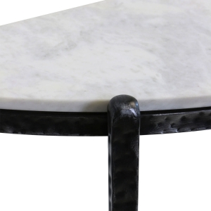Picture of MARBLE DEMI LUNE CONSOLE TABLE
