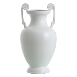 Picture of WHITE BISQUE DBL HNDL VASE