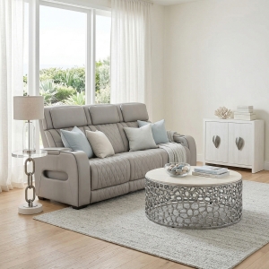 Picture of OPTIMUS GREY SOFA W/POWER HEADREST